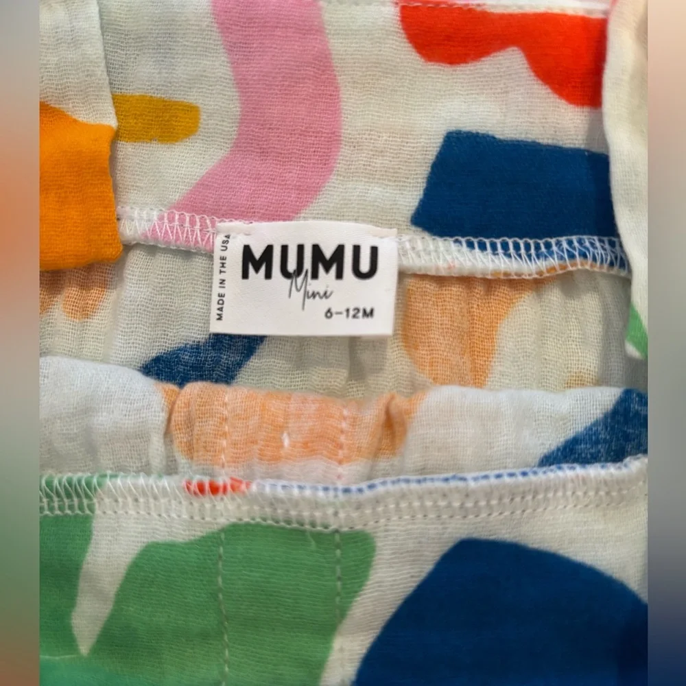 Show Me Your Mumu Mini Abstract Print Bubble Romper 6-12M Colorful